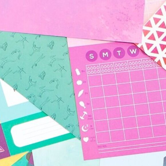 Craft Smith Working on My Fitness Yoga Week Chart 12x12 Paper Pad 35 Sheets - Picture 12 of 12